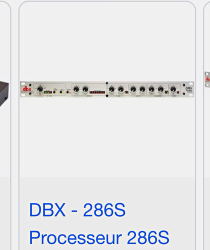 Dbx 286s analogue channel - dbx,