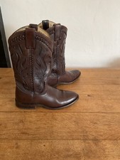 Rare  Cut Out FRYE Dark Brown