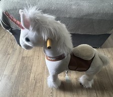 PonyCycle Unicorn Ride-On Toy White