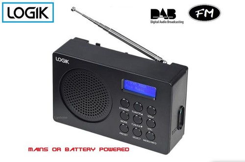 Logik l2dab23 portable dab - logik, fm
