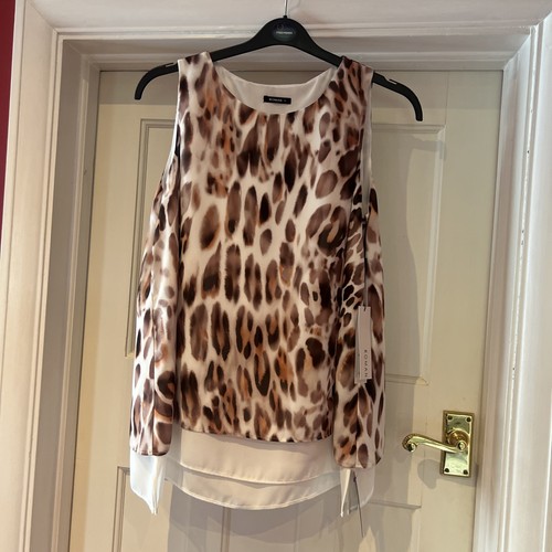 Roman leopard print vest - leopard, top