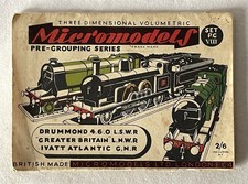 Vintage TRAIN Unassembled Micromodels Cardboard Micro Model SET PG VIII