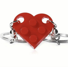 Lego Inspired 2Pcs Heart