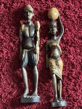 Vintage hand carved african - hand-carved,