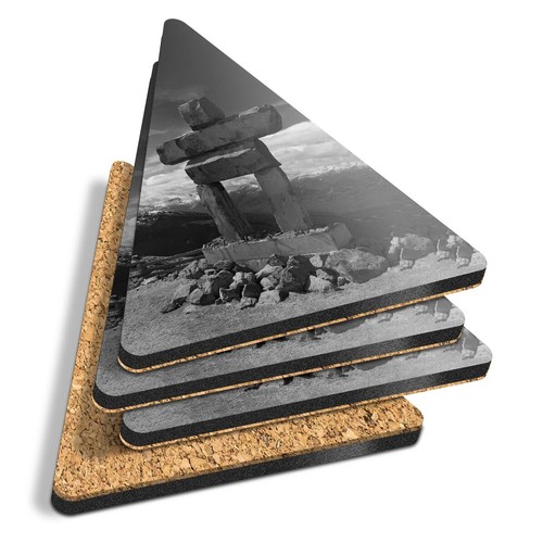 Triangle coasters bw - triangle,