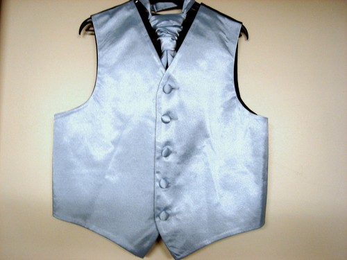 Boys plain satin waistcoat - boys,