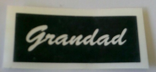Grandad word stencils - , for