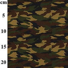 Skulls / Camouflage 100% Cotton Fabric kids Novelty FQ | Half Metre increments