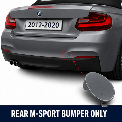 Rear tow hook cover - bmw, 2
