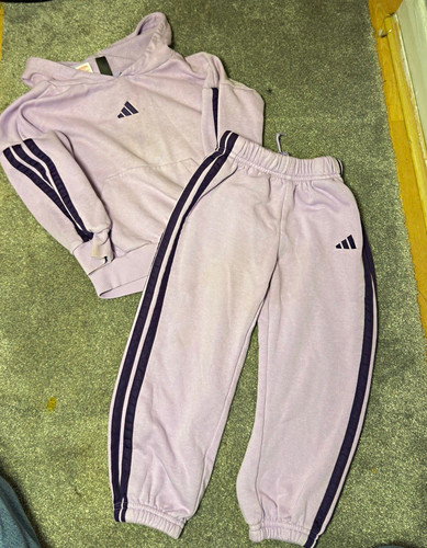 Adidas girls purple 2pc - girls,