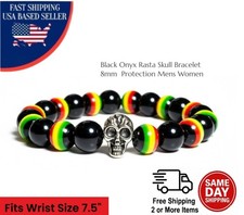 Black Onyx Rasta Skull