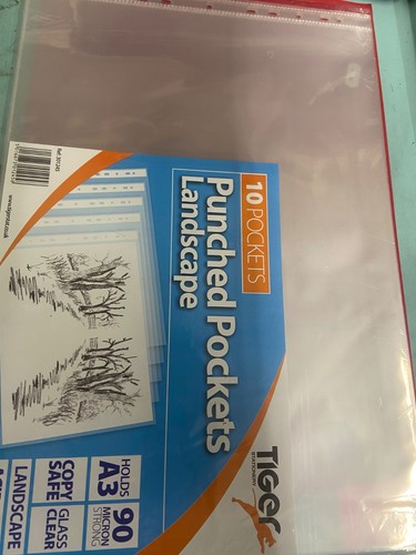 Landscape punched pockets - a3,