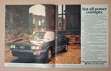 Audi 200 Turbo Original UK Press Advert 1980