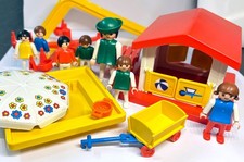Vintage retired Playmobil sets 3497 + 3416 Playground + playhouse and sandbox