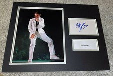 CLIFF RICHARD HAND SIGNED PHOTO MOUNT COA AUTOGRAPH MUSIC