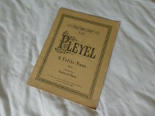 Collection Litolff  No 1580 : Pleyel : 6 Petits Duos Op 8 for Violon et Piano.