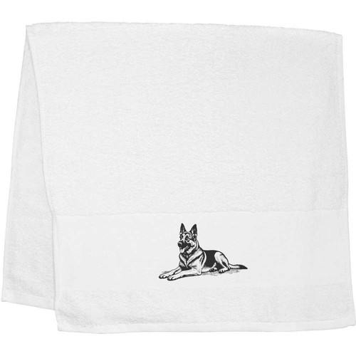 German shepherd side view - side, view'