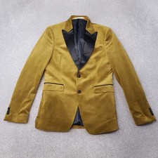 Zara Mens Jacket 38 Yellow