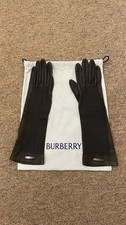 Burberry butter soft genuine lamb skin leather long ladies gloves size 7