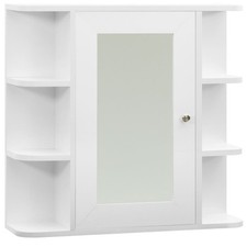 Bathroom Mirror Cabinet MDF Washroom Vanity Furniture Multi Colours vidaXL