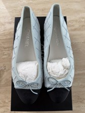 Chanel Denim Ballet Flats 38.5