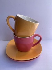 2 vintage espresso cups and
