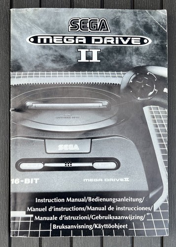 Mega drive instruction - mega, ii