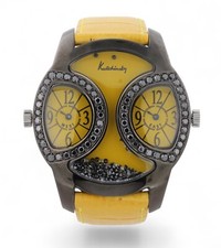 Kutchinsky by Chopard Twin Time Zone PVD Black Floating Diamonds & Diamond Bezel