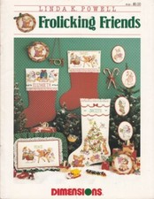 Dimensions Cross Stitch Pattern Booklet Frolicking Friends Christmas Stockings