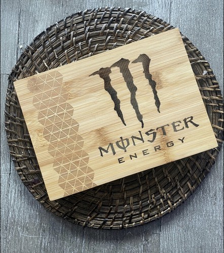 Monster energy chopping - chopping, board