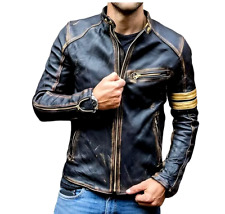Men's Motorcycle Biker Leather
