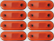 8 x 12/24V Side Marker Orange
