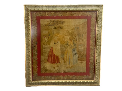 Antique victorian needlepoint - victorian,