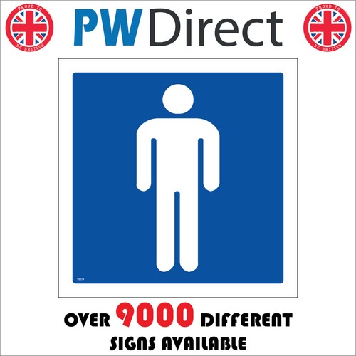 Sign male toilet facilities - sign,