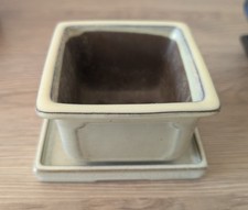 Beige square glazed ceramic - square,