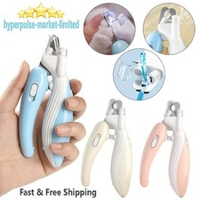 Professional Pet Nail Clippers With Led Light Pet Claw Grooming Scissors Trimmer