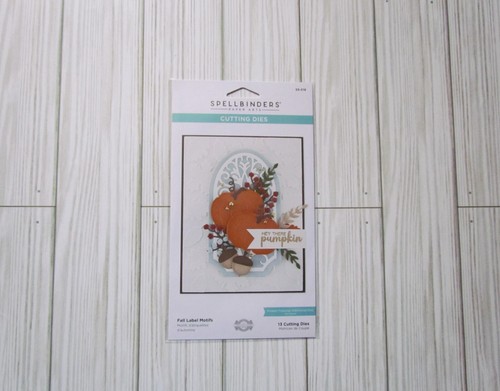 Spellbinders fall label motifs - label,