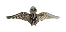 RAF ROYAL AIR FORCE SWEETHEART WINGS BRIGHT NICKEL BROOCH PIN BADGE MOD APPROVED