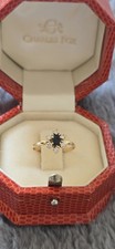 Sapphire Diamond Ring Yellow