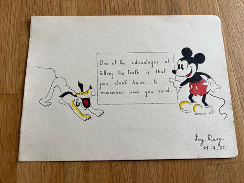 1937 pen and ink - , drawing