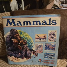 Figurine Panini Mammals Sticker Book Complete 1978 some damage to front cover 
