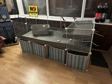 Kavee Guinea Pig C&C 4x2 Cage With Loft And Accessories