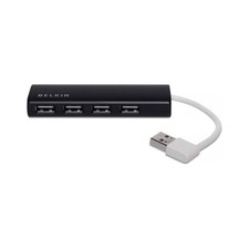 Belkin Ultra-Slim 4-Port USB A Travel Hub Black (F4U042BT)