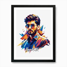 Zayn Malik One Direction 02 Portrai Framed Wall Art Poster Canvas Print Picture