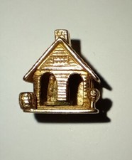9ct gold weather house charm vintage 5g