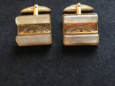 Vintage Cufflinks Damascene