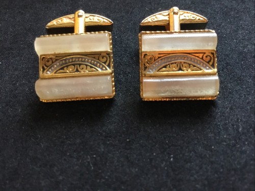 Vintage cufflinks damascene - vintage,