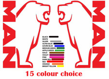 MAN truck window decals x 2