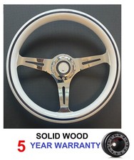 Wood inch steering - wood, 14"