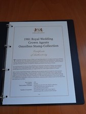 Harrington & Byrne Stamp Set 1981 Royal Wedding Crown Agents Omnibus Collection